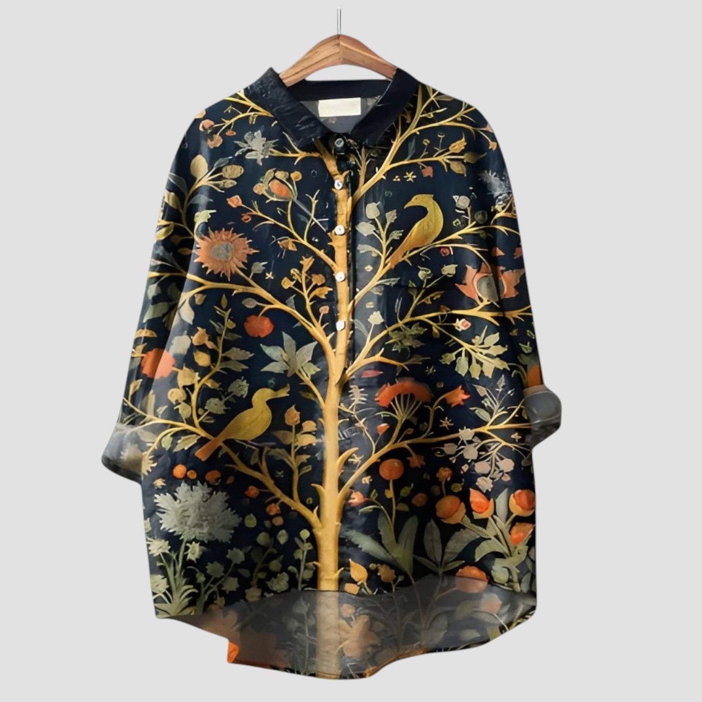 ALMA™ | Oversized Shirt with Enchanted Forest Pattern
