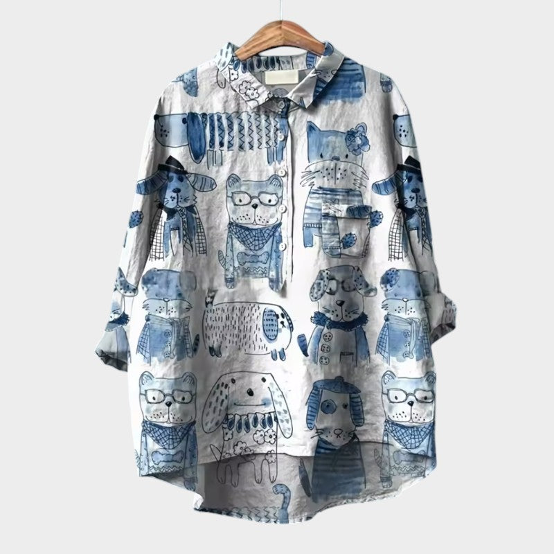 MARIANELLA™ | Oversized Blouse with Print