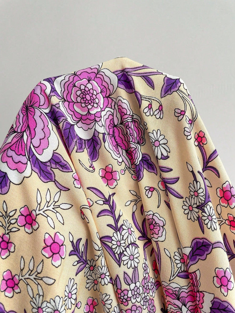 Boho Floral Maxi Dress – Plus Size