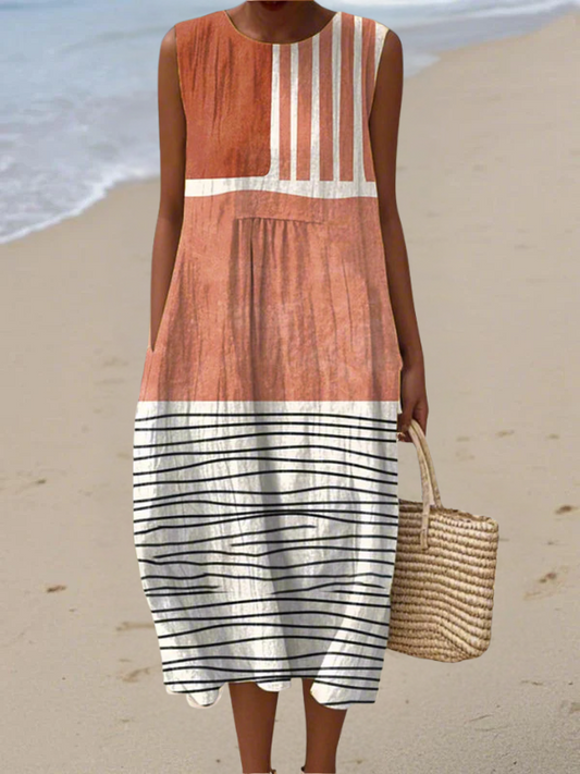 Skye™ Striped Midi Dress