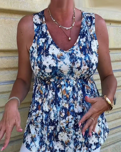 Linne™ | Sleeveless Top with Sexy Pattern