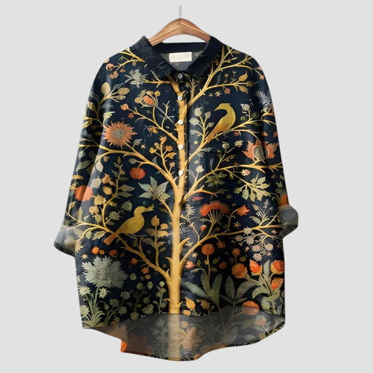 ALMA™ | Oversized Shirt with Enchanted Forest Pattern