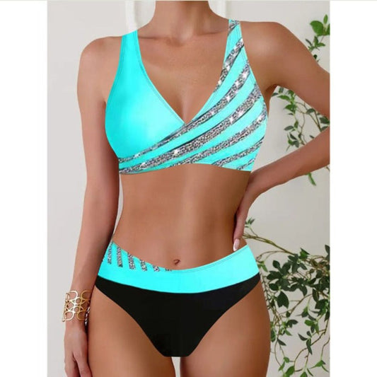Zoë - Printed Halter Neck Swimwear
