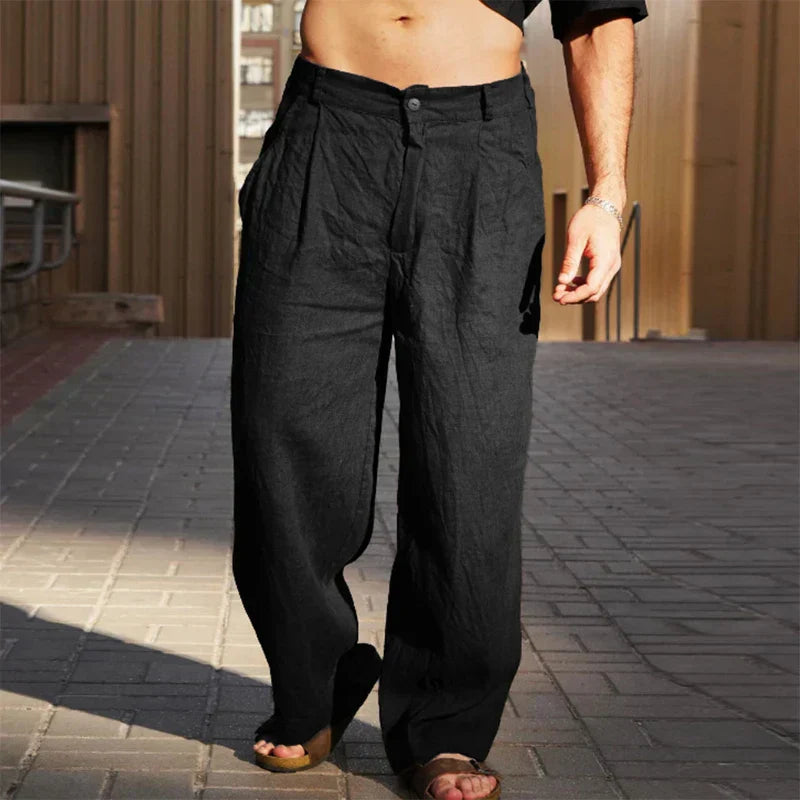 DARIO™ | Wide-Leg Linen Pants