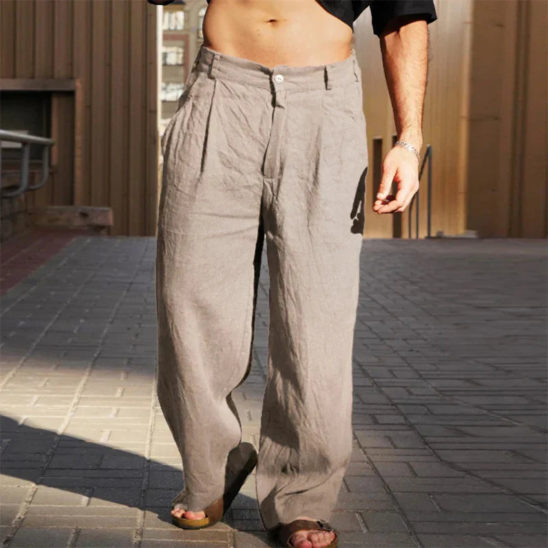 DARIO™ | Wide-Leg Linen Pants