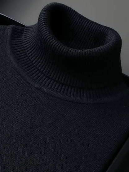 Paul™ | Casual Turtleneck Jumper in stretch knit