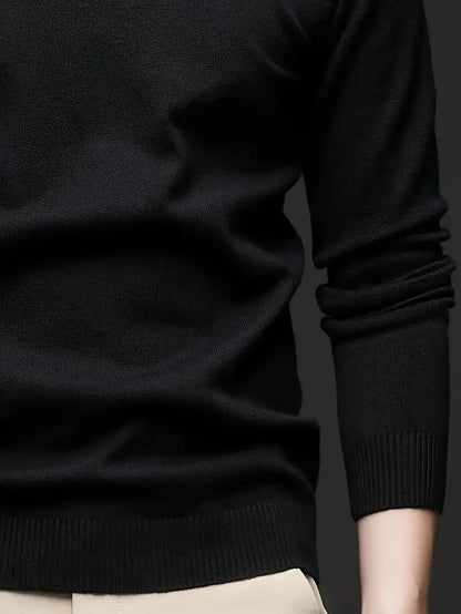 Paul™ | Casual Turtleneck Jumper in stretch knit