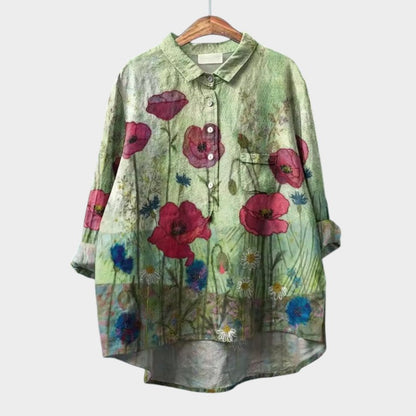 SOFIA™ | Oversized Floral Blouse for Comfort