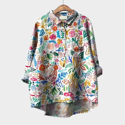 SOFIA™ | Oversized Floral Blouse for Comfort