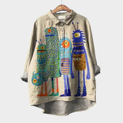 ELISABETTA™ | Oversized Floral Blouse with Comfort