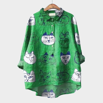 ELISABETTA™ | Oversized Floral Blouse with Comfort