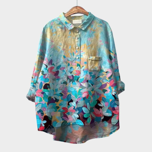ELISABETTA™ | Oversized Floral Blouse with Comfort