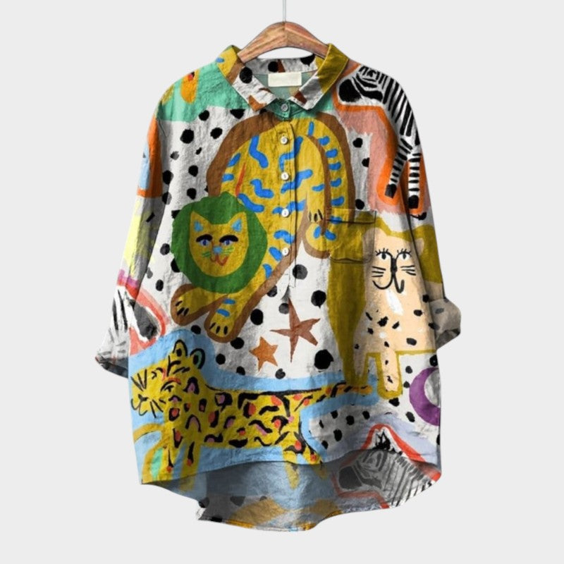 VIOLETTA™  | Oversized Floral Blouse