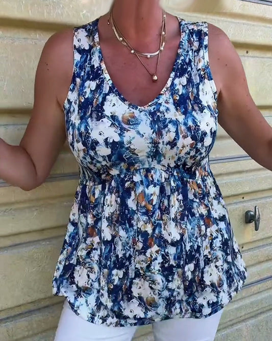 Linne™ | Sleeveless Top with Sexy Pattern