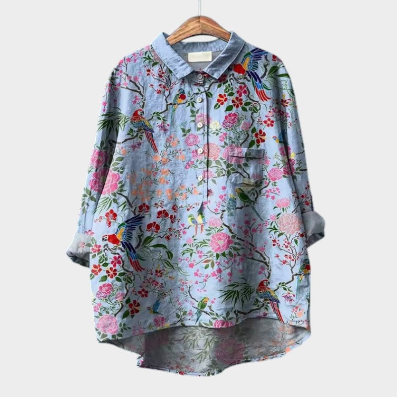 VIOLETTA™  | Oversized Floral Blouse